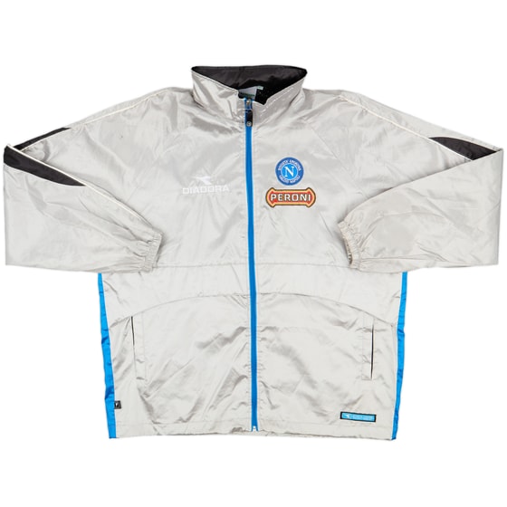 2001-02 Napoli Diadora Hooded Rain Jacket - 8/10 - (L)