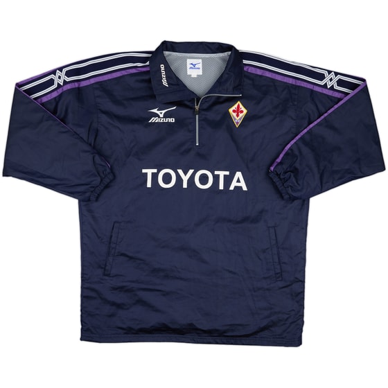 2001-02 Fiorentina Mizuno 1/4 Zip Drill Top - 7/10 - (XXL)