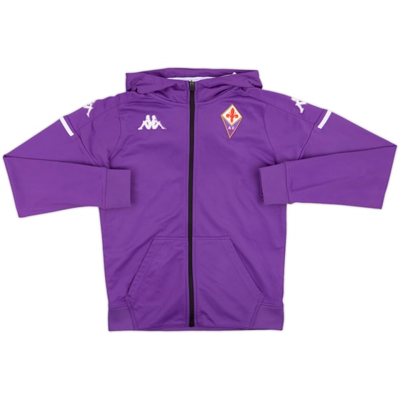 2020-21 Fiorentina Kappa Zipped Hooded Sweat Top - 7/10 - (XL.Boys)