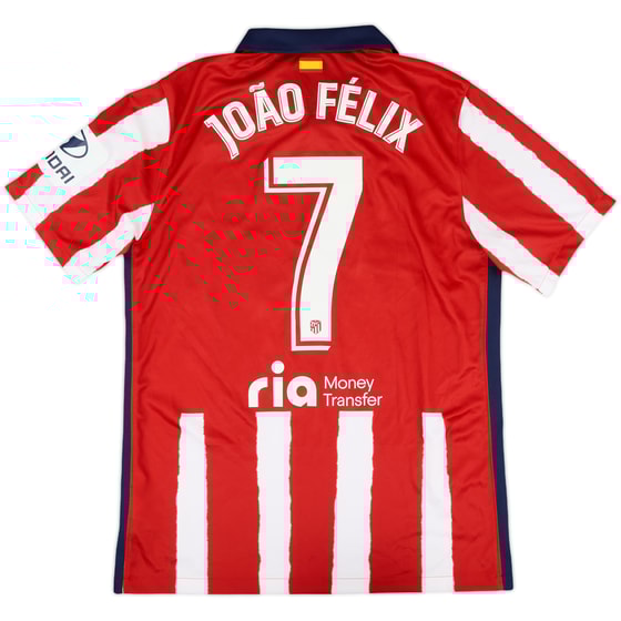2020-21 Atletico Madrid Home Shirt Joao Felix #7 - 8/10 - (M)