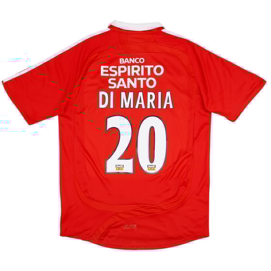 2007-08 Benfica Home Shirt Di Maria #20 - 8/10 - (L)