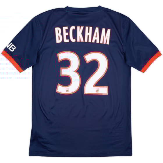 2013-14 Paris Saint-Germain Home Shirt Beckham #32 - 10/10 - (S)
