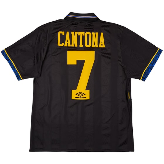 1993-95 Manchester United Away Shirt Cantona #7 - 8/10 - (M)
