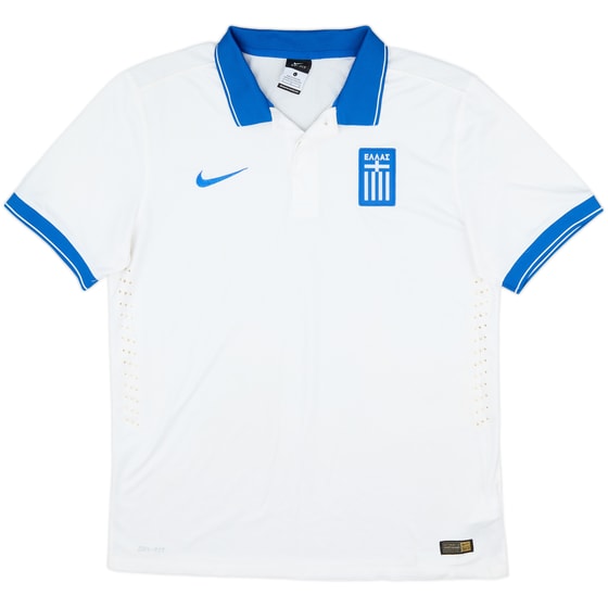 2014-15 Greece Authentic Home Shirt - 5/10 - (L)