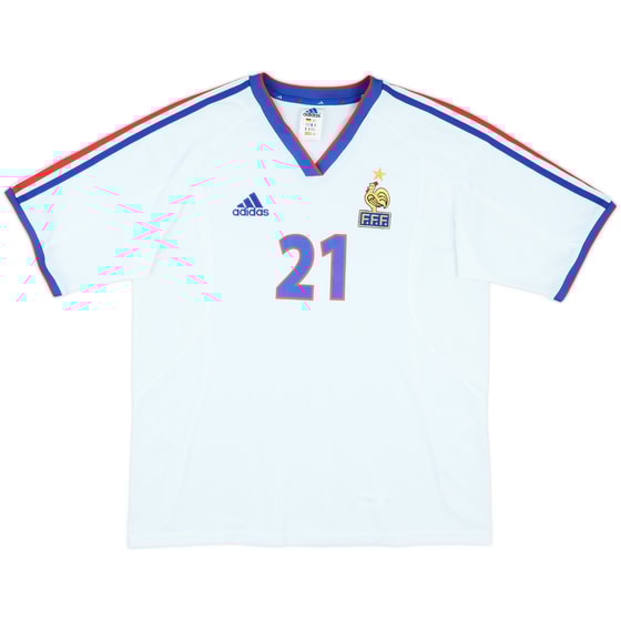 2002-03 France Women's Match Issue Away Shirt #21