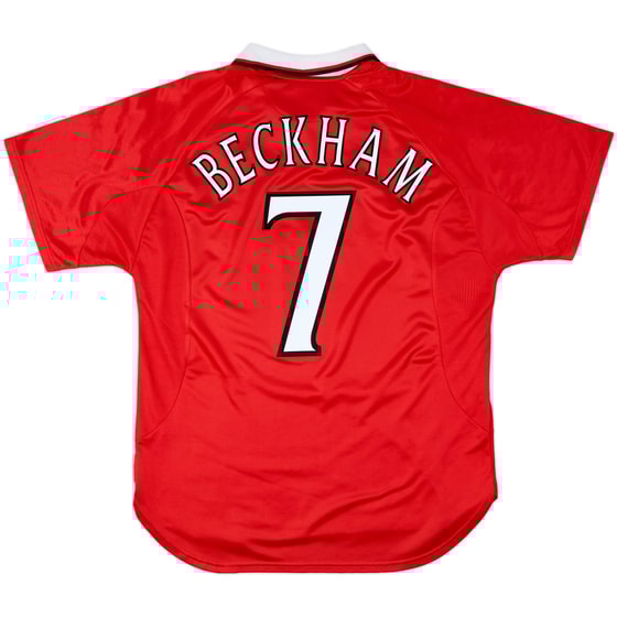 1999-00 Manchester United 'CL Winners' Shirt Beckham #7 - 8/10 - (L)