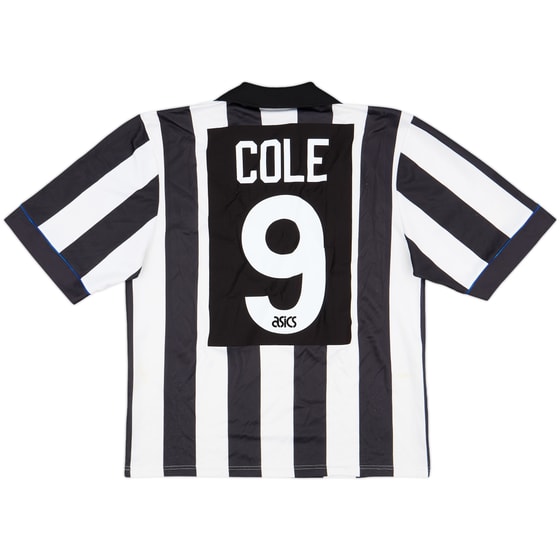 1993-95 Newcastle Home Shirt Cole #9 - 6/10 - (L)