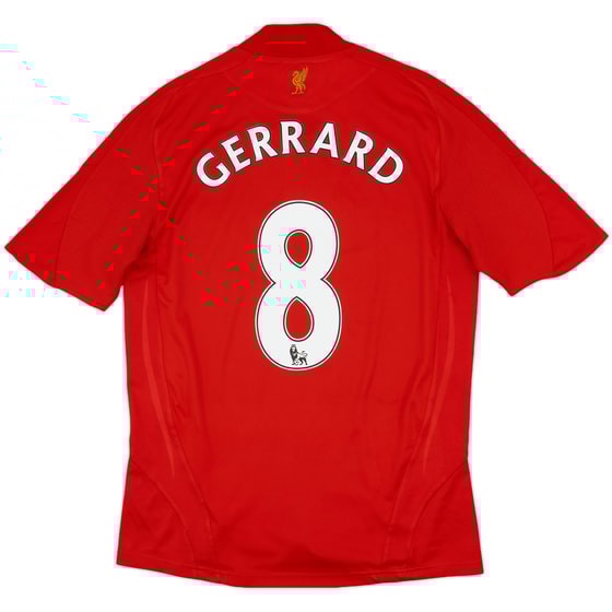 2008-10 Liverpool Home Shirt Gerrard #8 - 7/10 - (M)