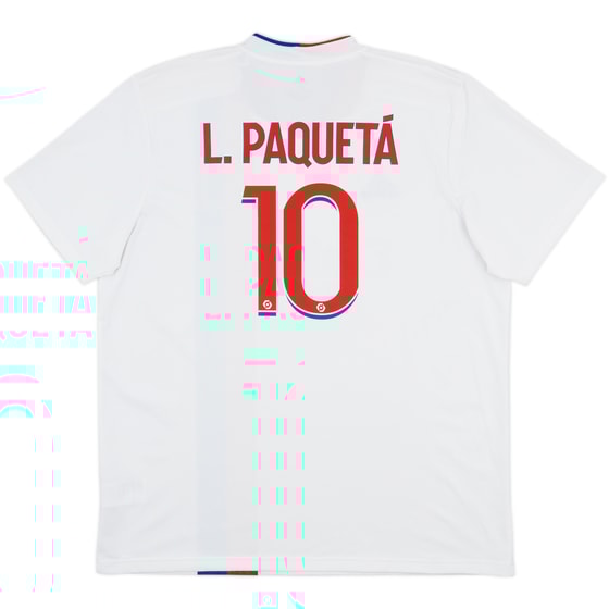 2021-22 Lyon Home Shirt L.Paqueta #10 - 8/10 - (XL)