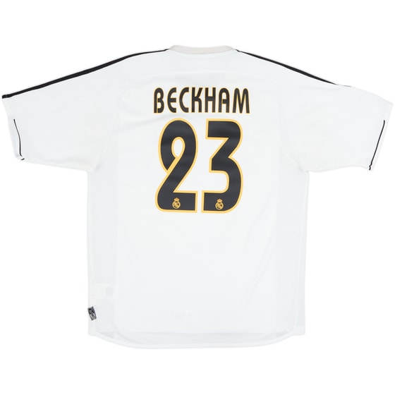 2003-04 Real Madrid Home Shirt Beckham #23 - 6/10 - (M)