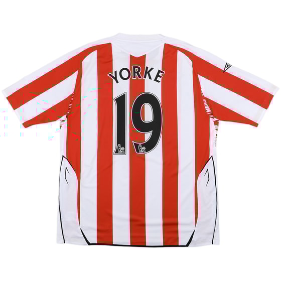 2007-08 Sunderland Home Shirt Yorke #19 - 7/10 - (XL)