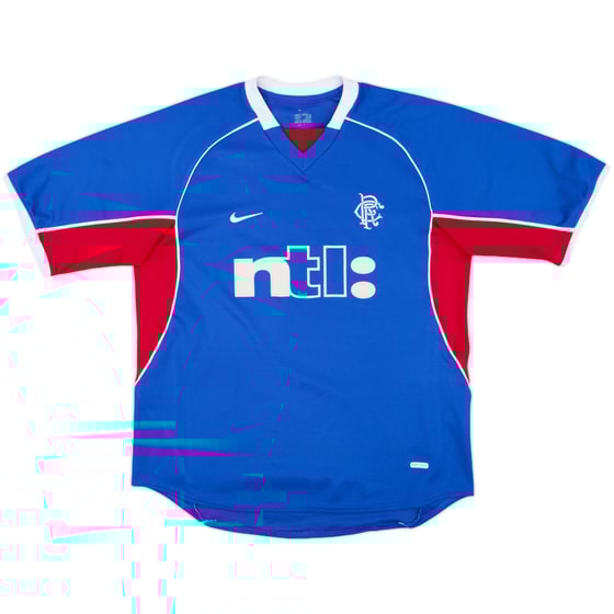 2001-02 Rangers Home Shirt - 8/10 - (M)
