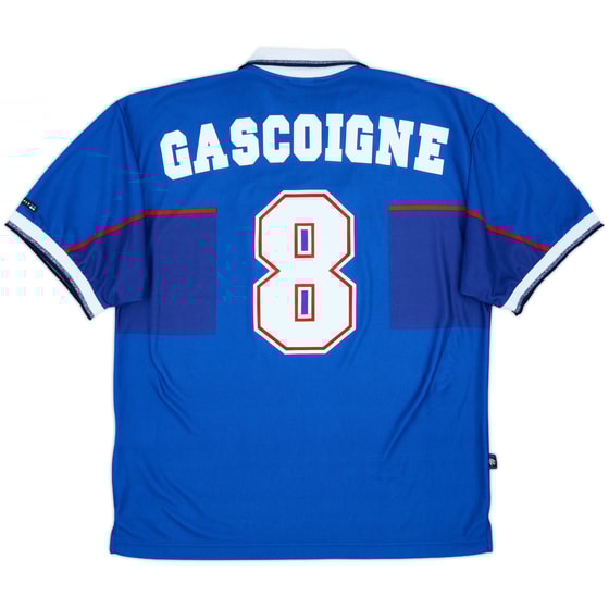 1997-99 Rangers Home Shirt Gascoigne #8 - 9/10 - (L)