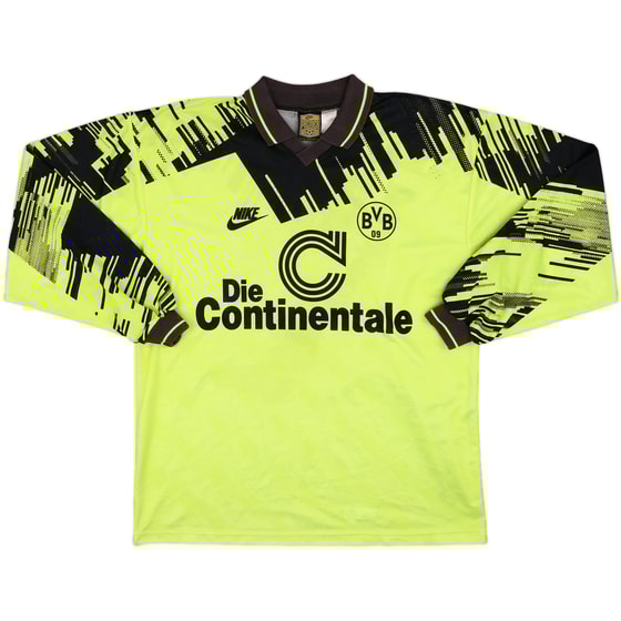 1993-94 Borussia Dortmund Home L/S Shirt - 8/10 - (XL)