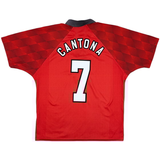 1996-98 Manchester United Home Shirt Cantona #7 - 6/10 - (L)