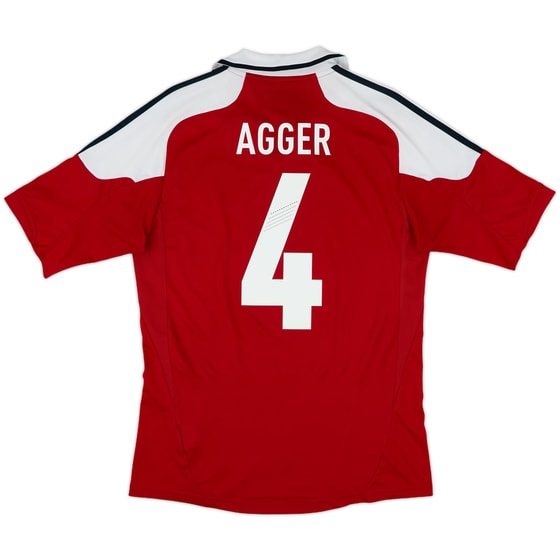 2012-13 Denmark Home Shirt Agger #4 - 8/10 - (S)