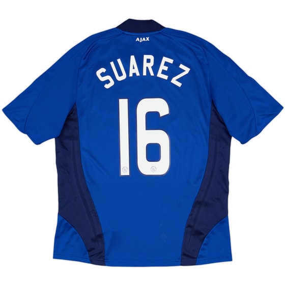 2008-09 Ajax Player Issue Signed Away Shirt Suarez #16 - 7/10 - (L)