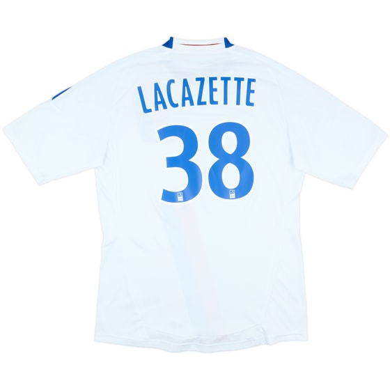 2010-11 Lyon Home Shirt Lacazette #38 - 8/10 - (L)