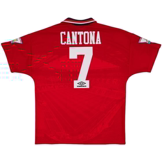 1994-96 Manchester United Home Shirt Cantona #7 - 7/10 - (L)