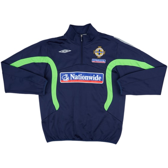 2007-09 Northern Ireland Umbro 1/4 Zip Drill Top - 8/10 - (M)