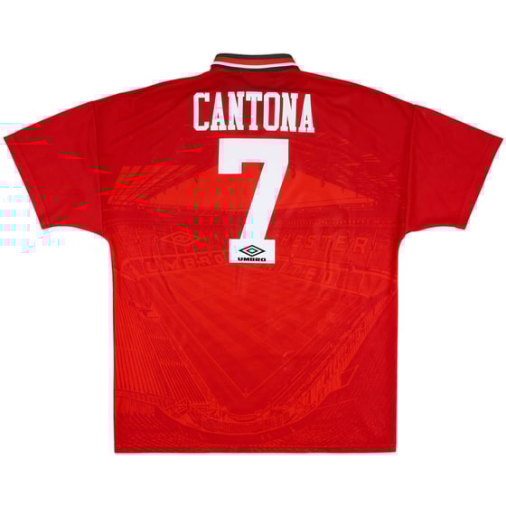 1994-96 Manchester United Home Shirt Cantona #7 - 6/10 - (XL)