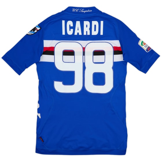 2012-13 Sampdoria Home Shirt Icardi #98 - 4/10 - (S)