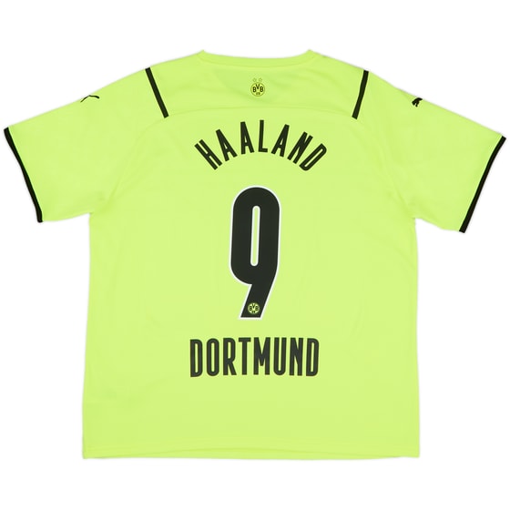 2021-22 Borussia Dortmund European Home Shirt Haaland #9 - 10/10 - (XL)