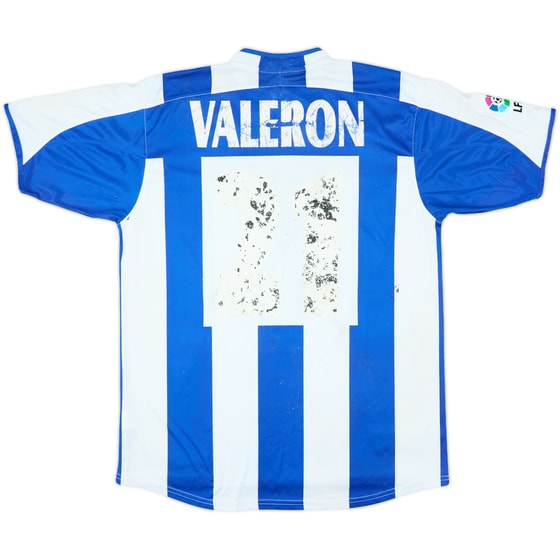 2003-04 Deportivo Home Shirt Valeron #21 - 4/10 - (M)