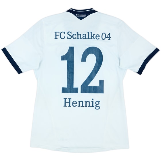 2013-15 Schalke Away Shirt Hennig #12 - 6/10 - (M)