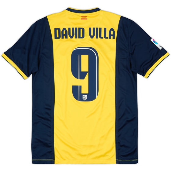 2013-14 Atletico Madrid Away Shirt David Villa #9 - 9/10 - (M)