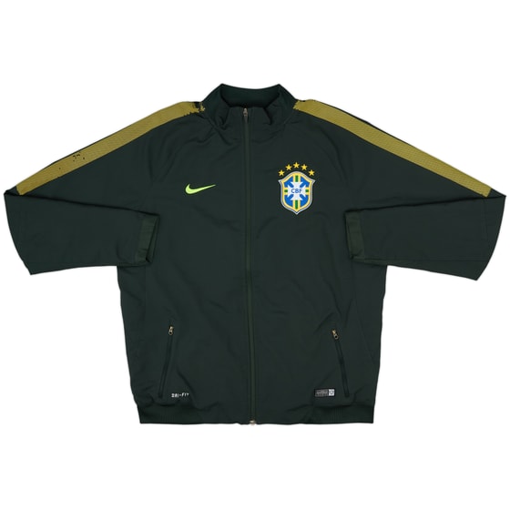 2014-15 Brazil Nike Track Jacket - 9/10 - (L)