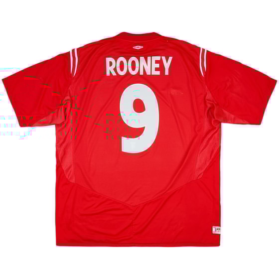 2004-06 England Away Shirt Rooney #9 - 9/10 - (3XL)