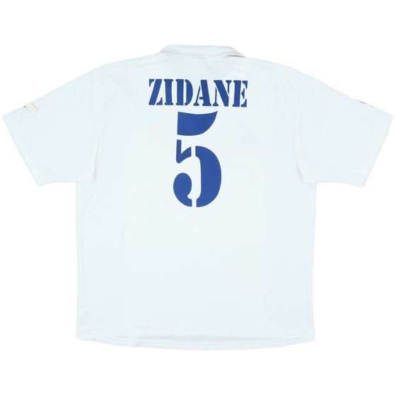2002-03 Real Madrid Centenary Home Shirt Zidane #5 - 8/10 - (XL)