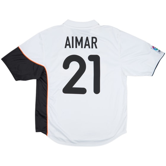 2001-02 Valencia Home Shirt Aimar #21 - 8/10 - (L)