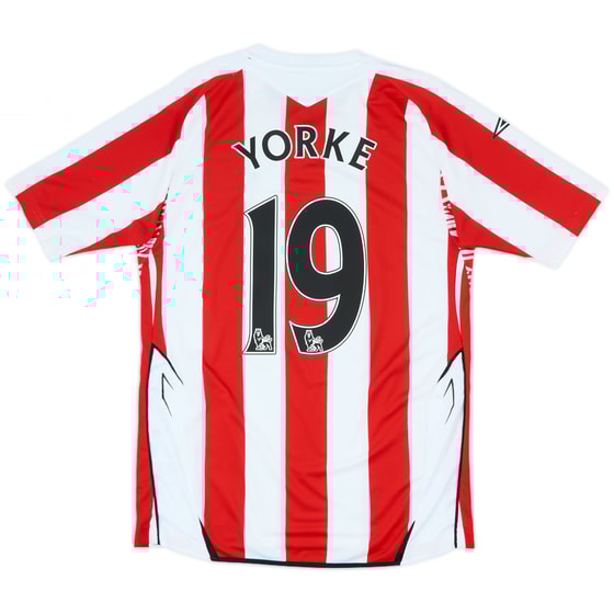 2007-08 Sunderland Home Shirt Yorke #19 - 8/10 - (S)