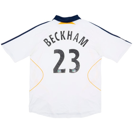 2007-08 LA Galaxy Home Shirt Beckham #23 - 7/10 - (L)
