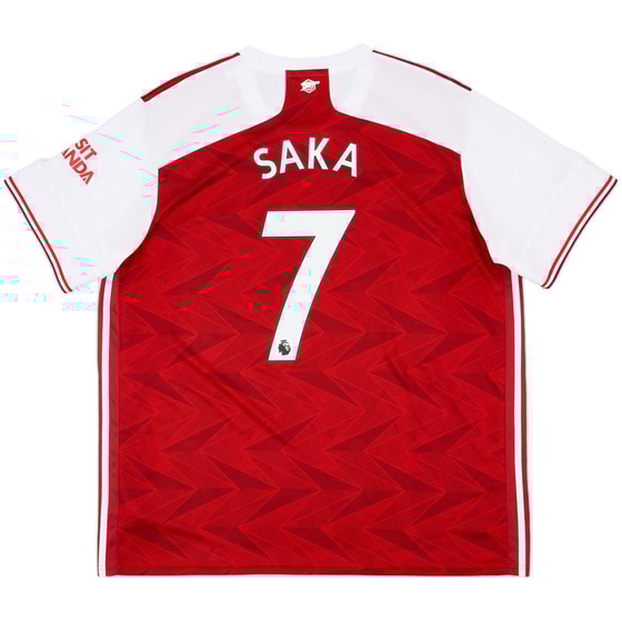 2020-21 Arsenal Home Shirt Saka #7 - 7/10 - (XXL)