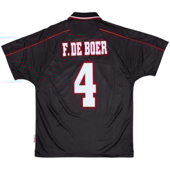 1998-99 Ajax Away Shirt F.De Boer #4 - 8/10 - (L)