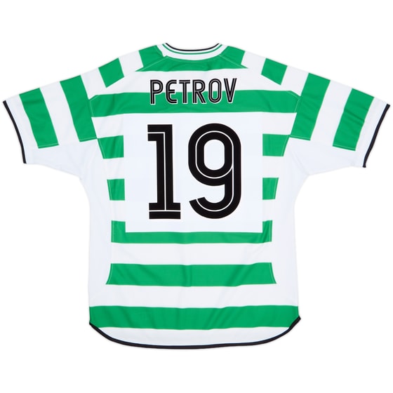 2001-03 Celtic Home Shirt Petrov #19 - 8/10 - (L)