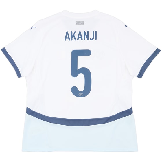 2024 Switzerland Away Shirt Akanji #5 - 8/10 - (XXL)