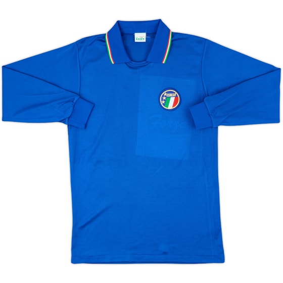 1986-90 Italy Home L/S Shirt #9 - 4/10 - (L)