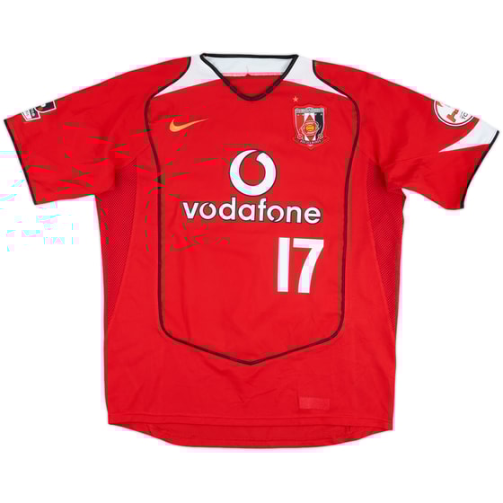 2005 Urawa Red Diamonds Home Shirt #17 (Hasebe) - 8/10 - (L)