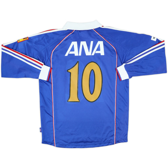 1999-00 Yokohama Marinos Home L/S Shirt #10 - 7/10 - (M/L)