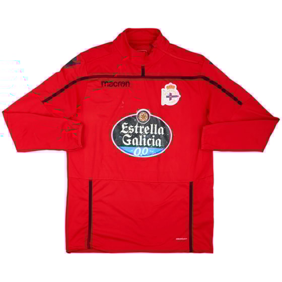 2018-19 Deportivo Macron 1/4 Zip Training Top - 5/10 - (XL)