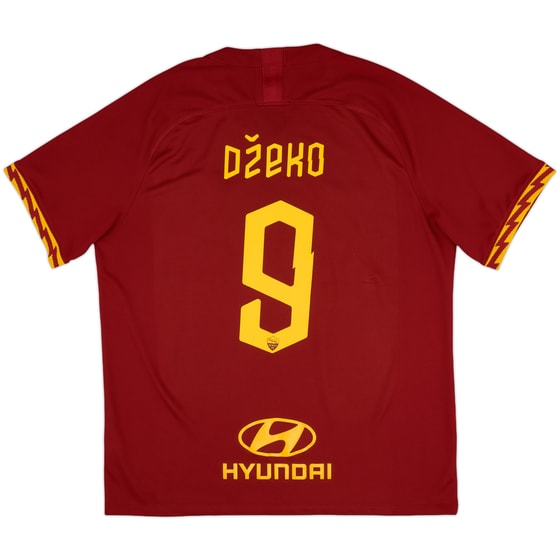 2019-20 Roma Home Shirt Dzeko #9 - 9/10 - (XL)