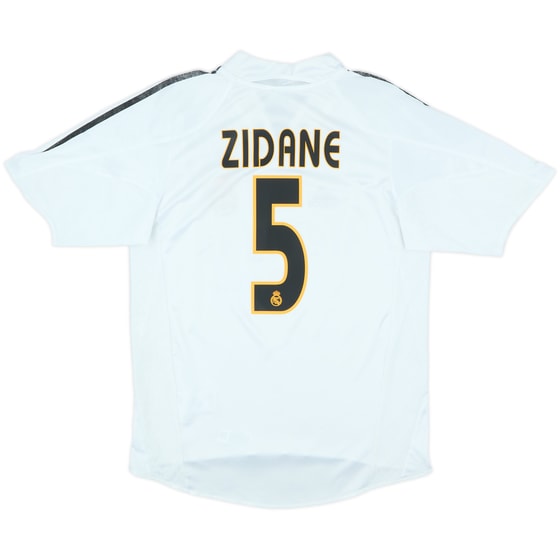 2004-05 Real Madrid Home Shirt Zidane #5 - 6/10 - (S)