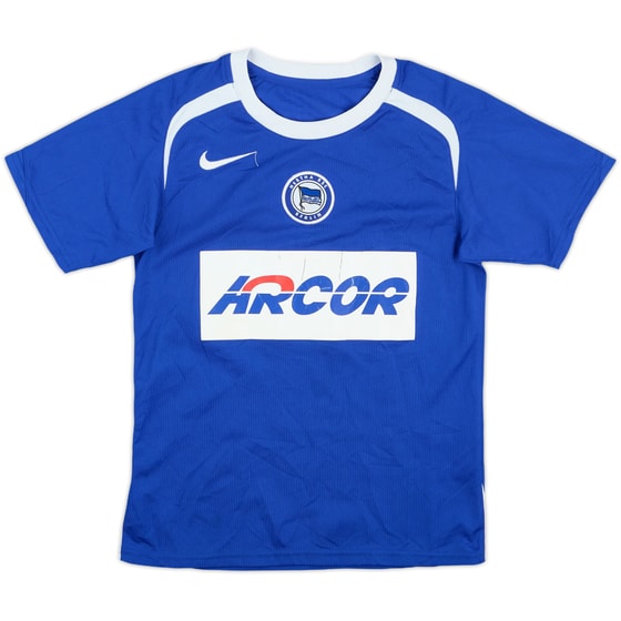 2005-06 Hertha Berlin Home Shirt - 6/10 - (L.Boys)
