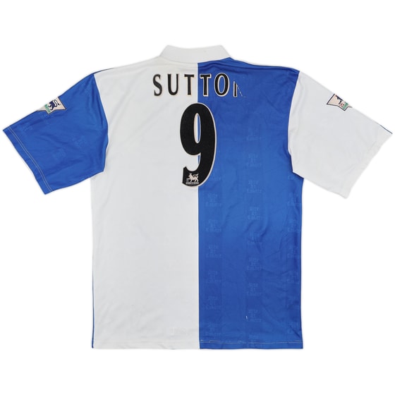 1996-98 Blackburn Home Shirt Sutton #9 - 4/10 - (L)
