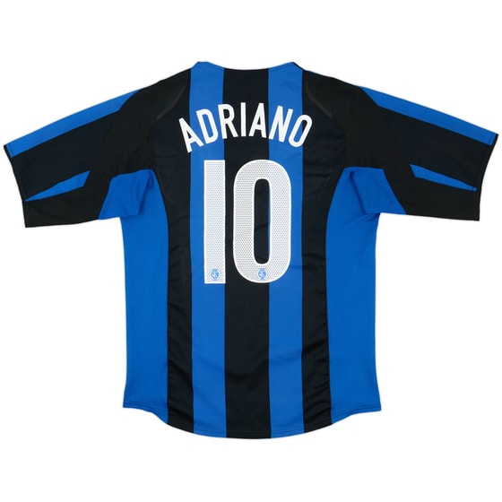 2004-05 Inter Milan Home Shirt Adriano #10 - 6/10 - (M)