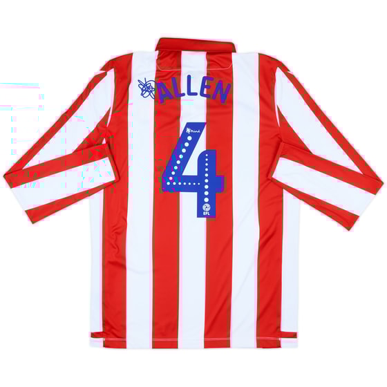 2019-20 Stoke City Home L/S Shirt Allen #4 - 8/10 - (M)